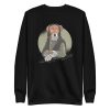 unisex-premium-sweatshirt-black-front-6a168724d157f.jpg Dog Monalisa Sweatshirt