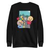 unisex-premium-sweatshirt-black-front-6a168784243f2.jpg Running From Dog Sweatshirt