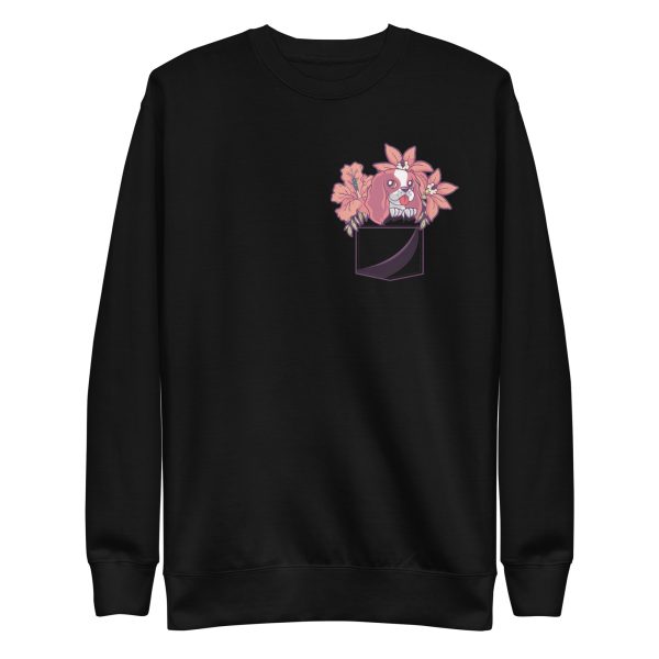 unisex-premium-sweatshirt-black-front-6a168847130a1.jpg Pocket Dog Sweatshirt