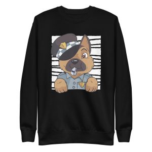 unisex-premium-sweatshirt-black-front-6a1689efa4732.jpg German Shepherd Police Sweatshirt