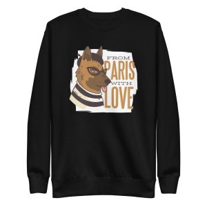 unisex-premium-sweatshirt-black-front-6a168d999a156.jpg Paris German Shepherd Sweatshirt