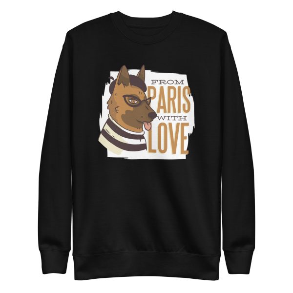 unisex-premium-sweatshirt-black-front-6a168d999a156.jpg Paris German Shepherd Sweatshirt