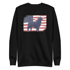 unisex-premium-sweatshirt-black-front-6a168df240c96.jpg American Dog Sweatshirt