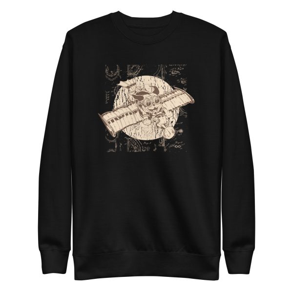 unisex-premium-sweatshirt-black-front-6a168f959efdb.jpg Pug Steampunk Sweatshirt