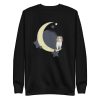 unisex-premium-sweatshirt-black-front-6a169273b7580.jpg Dog On The Moon Sweatshirt