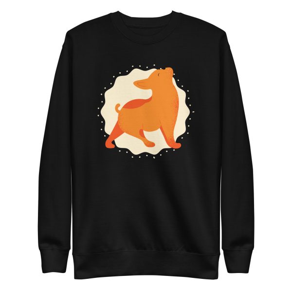 unisex-premium-sweatshirt-black-front-6a1692cbdfa4c.jpg Yoga Dog Sweatshirt