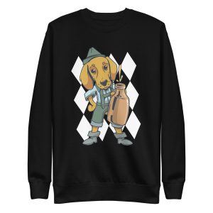 Drinking Dachshund Dog Sweatshirt