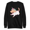 unisex-premium-sweatshirt-black-front-6a16942049542.jpg Unicorn Dog Sweatshirt