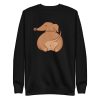 unisex-premium-sweatshirt-black-front-6a1695df0131b.jpg Dachshund Butt Sweatshirt