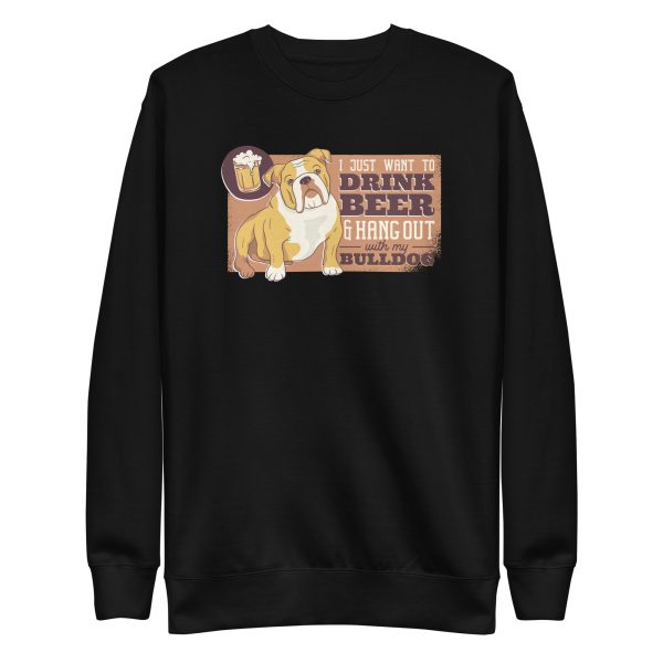 unisex-premium-sweatshirt-black-front-6a16c5f72080a.jpg Beer Bulldog Sweatshirt