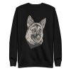 unisex-premium-sweatshirt-black-front-6a16c8f7d54f8.jpg German Shepherd Pet Sweatshirt