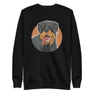 unisex-premium-sweatshirt-black-front-6a16cb48375f8.jpg Rottweiler Sweatshirt