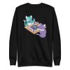 unisex-premium-sweatshirt-black-front-6a16d621ac717.jpg Cats Board Game Sweatshirt