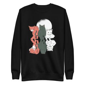 unisex-premium-sweatshirt-black-front-6a16d73c020a6.jpg Cats and Felines Sweatshirt