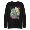 unisex-premium-sweatshirt-black-front-6a16d8b757cd2.jpg Catzilla vs Robots Sweatshirt