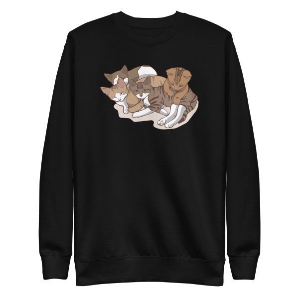 unisex-premium-sweatshirt-black-front-6a16dbdb32878.jpg Cute Kitties Sweatshirt