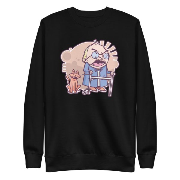 unisex-premium-sweatshirt-black-front-6a16dd3baed77.jpg Grumpy Grandpa Sweatshirt