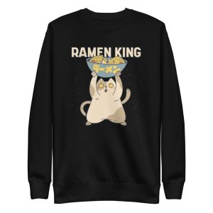 unisex-premium-sweatshirt-black-front-6a16e5d224fc1.jpg Ramen King Sweatshirt