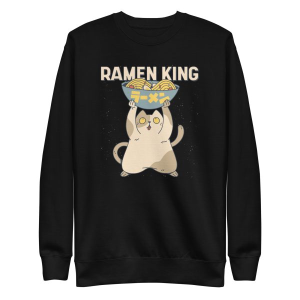 unisex-premium-sweatshirt-black-front-6a16e5d224fc1.jpg Ramen King Sweatshirt