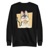 unisex-premium-sweatshirt-black-front-6a16e77c3e04f.jpg Cat Pizza Sweatshirt