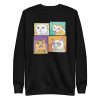 unisex-premium-sweatshirt-black-front-6a16e831eeab6.jpg Meme Cats Sweatshirt