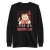 unisex-premium-sweatshirt-black-front-6a16eba7c569f.jpg Sushi Cat Sweatshirt