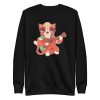 unisex-premium-sweatshirt-black-front-6a16f4110732e.jpg Ukulele Cat Sweatshirt