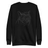 unisex-premium-sweatshirt-black-front-6a16f537a1b8f.jpg Cat Muzzle Sweatshirt
