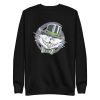 unisex-premium-sweatshirt-black-front-6a16f5d6b4ee3.jpg Crazy Creepy Cat Sweatshirt