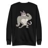 unisex-premium-sweatshirt-black-front-6a16f83ac7524.jpg Muscle Cat Sweatshirt
