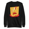 unisex-premium-sweatshirt-black-front-6a16f88c4897d.jpg Pasta Cat Sweatshirt