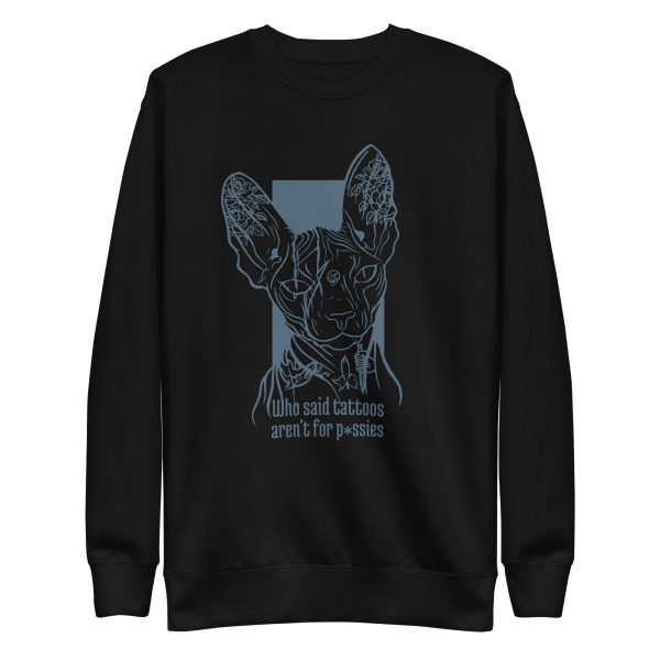 unisex-premium-sweatshirt-black-front-6a16fb050146e.jpg Sphynx Cat Tattoo Sweatshirt