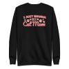 unisex-premium-sweatshirt-black-front-6a16fbed88a15.jpg Cat Mom Sweatshirt