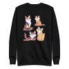 unisex-premium-sweatshirt-black-front-6a170b2c5a227.jpg Cat Siblings Cartoon Sweatshirt