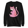 unisex-premium-sweatshirt-black-front-6a179bf518b35.jpg Face Mask Cat Sweatshirt