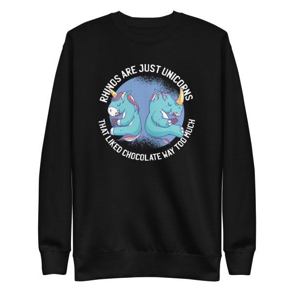 unisex-premium-sweatshirt-black-front-6a17a8d7a6a7b.jpg Unicorn and Rhino Sweatshirt