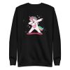 unisex-premium-sweatshirt-black-front-6a17aae7163fc.jpg Unicorn Dabbing Sweatshirt