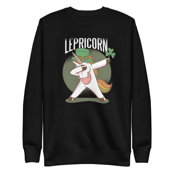 unisex-premium-sweatshirt-black-front-6a17ab4e34e36.jpg Unicorn Leprechaun Sweatshirt