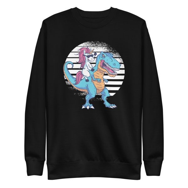 unisex-premium-sweatshirt-black-front-6a17af1a02d5d.jpg Unicorn T-Rex Sweatshirt