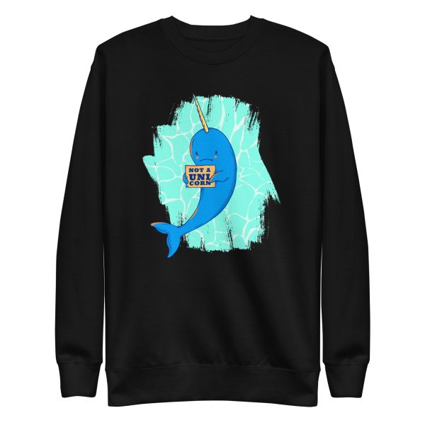 unisex-premium-sweatshirt-black-front-6a17b03c8f6f2.jpg Narwhal Sweatshirt
