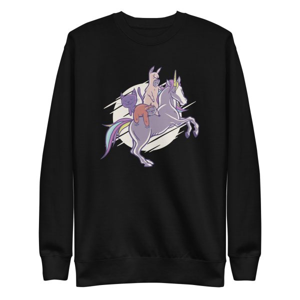unisex-premium-sweatshirt-black-front-6a17b13665a44.jpg Cute Animals Sweatshirt