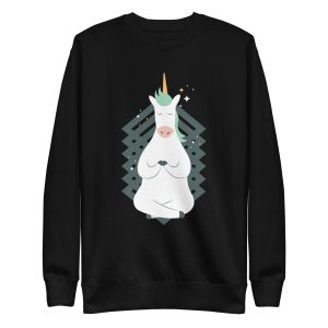 unisex-premium-sweatshirt-black-front-6a17b6c8ba373.jpg Unicorn Yoga Sweatshirt