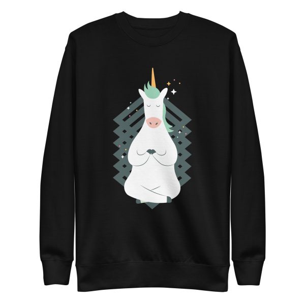 unisex-premium-sweatshirt-black-front-6a17b6c8ba373.jpg Unicorn Yoga Sweatshirt