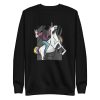 unisex-premium-sweatshirt-black-front-6a17e4e4ec51b.jpg Metalhead Riding Unicorn Sweatshirt