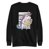 unisex-premium-sweatshirt-black-front-6a17e78311579.jpg French Horn Unicorn Sweatshirt