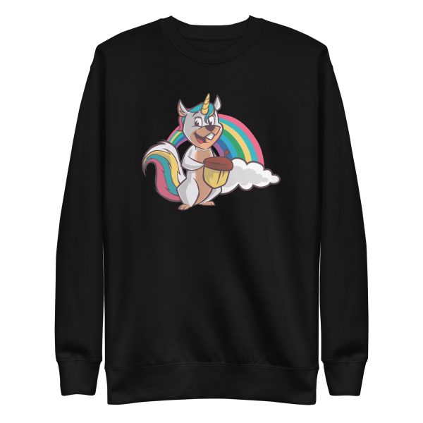 unisex-premium-sweatshirt-black-front-6a17e8b1ac1dc.jpg Squirrel Unicorn Sweatshirt