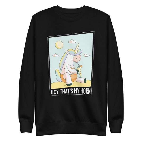 unisex-premium-sweatshirt-black-front-6a17ea64bea96.jpg Unicorn Drink Sweatshirt