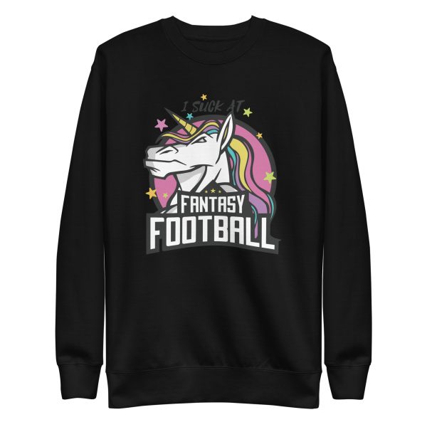 unisex-premium-sweatshirt-black-front-6a17f5b3b5ea3.jpg Unicorn Fantasy Football Sweatshirt