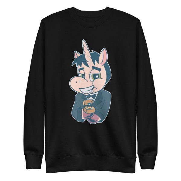 unisex-premium-sweatshirt-black-front-6a17fc873dac6.jpg Unicorn Groom Sweatshirt