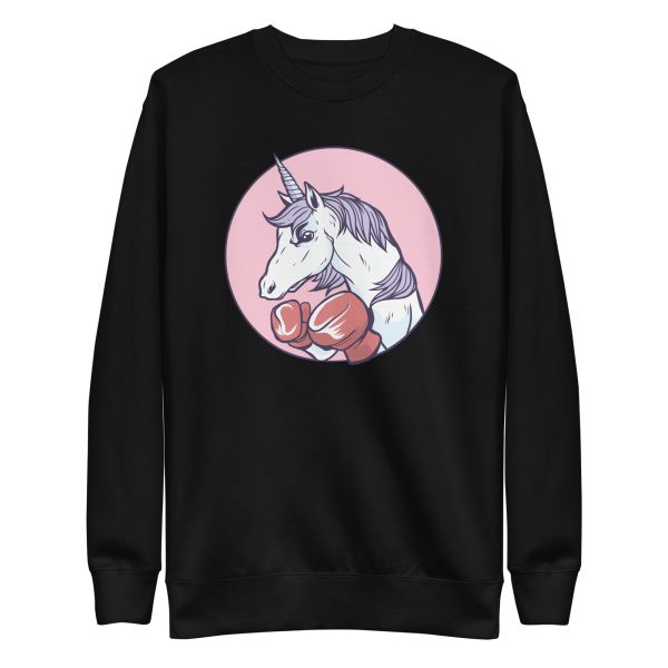 unisex-premium-sweatshirt-black-front-6a17fd79de992.jpg Unicorn Boxing Sweatshirt